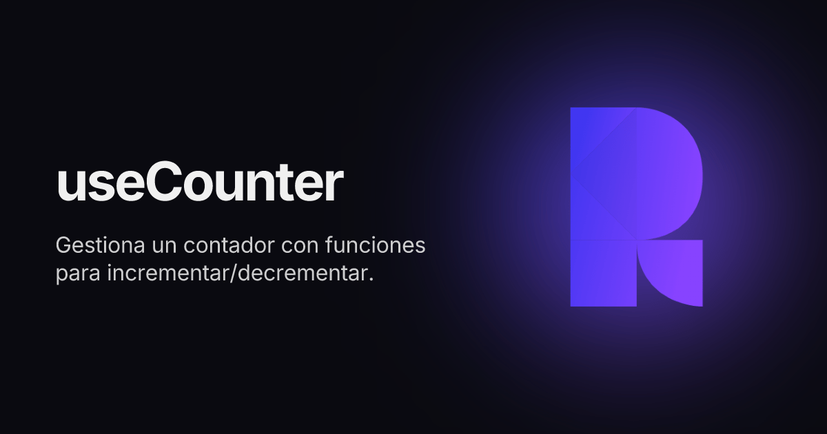 useCounter React Hook – Raddix